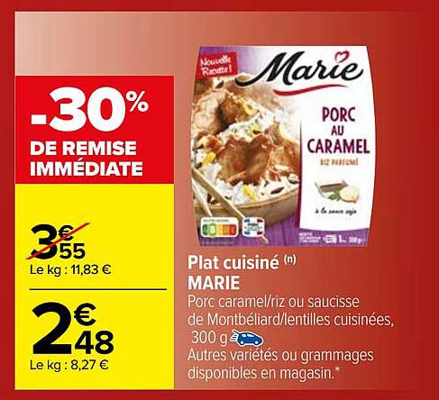 Plat Cuisiné Marie