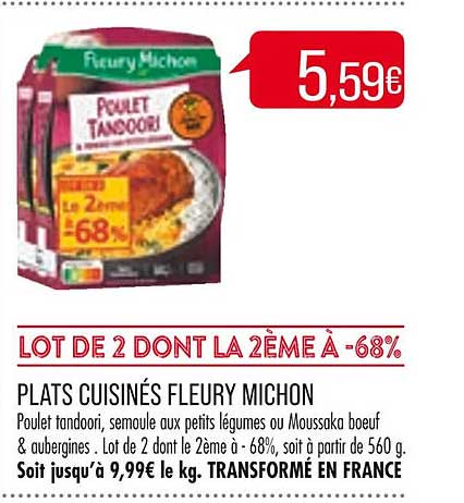 Plats Cuisinés Fleury Michon