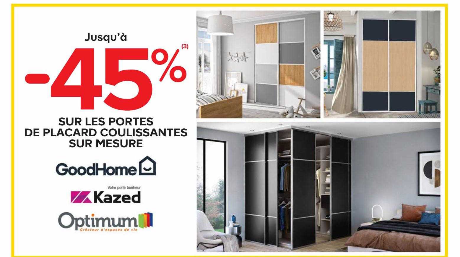 portes de placard coulissantes sur mesure goodHome