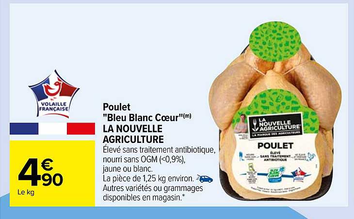 poulet "bleu blanc coeur" la nouvelle agriculture