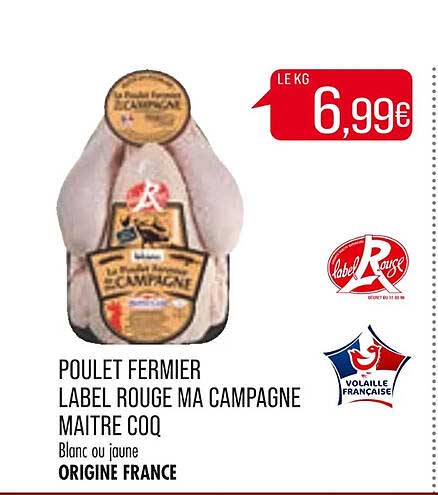 poulet fermier label rouge ma campagne maître coq