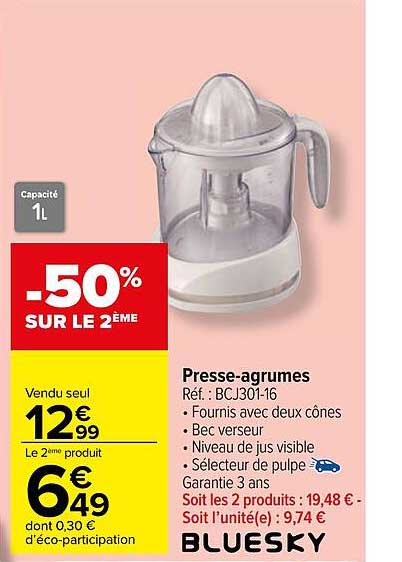 presse-agrumes bluesky