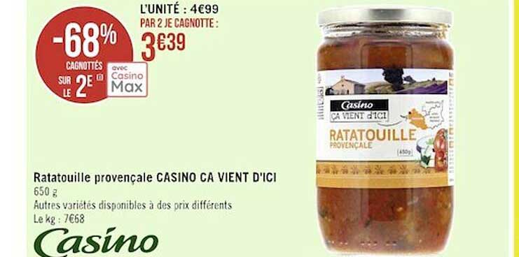 ratatouille provençale casino ça vient d'ici