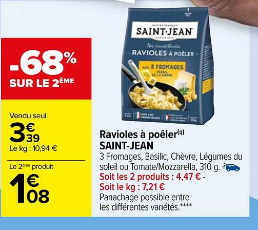 ravioles à poêler saint-jean