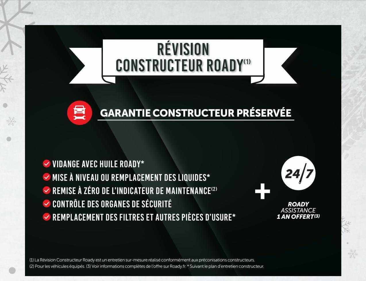 Révision Constructeur Roady