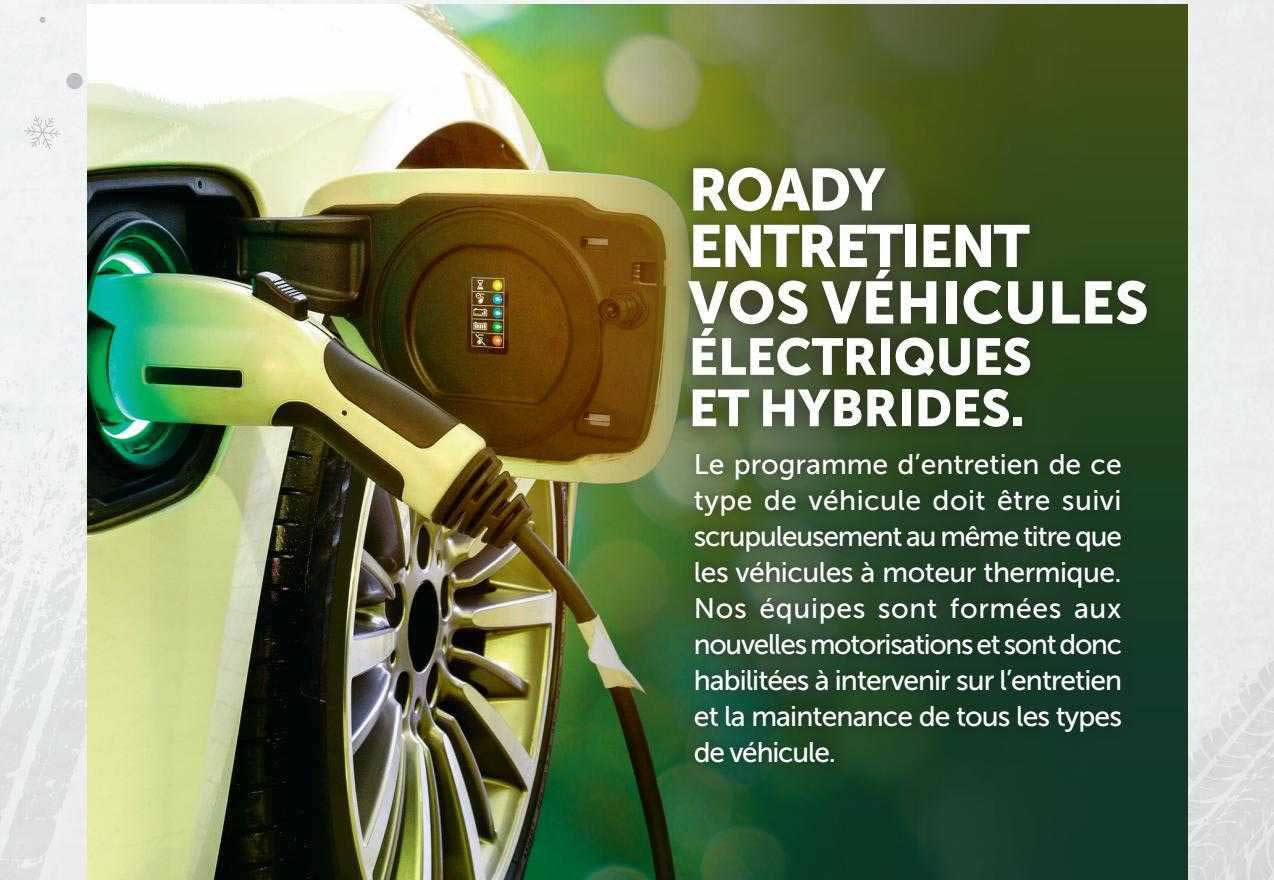 roady entretient vos véhicules électriques et hybrides