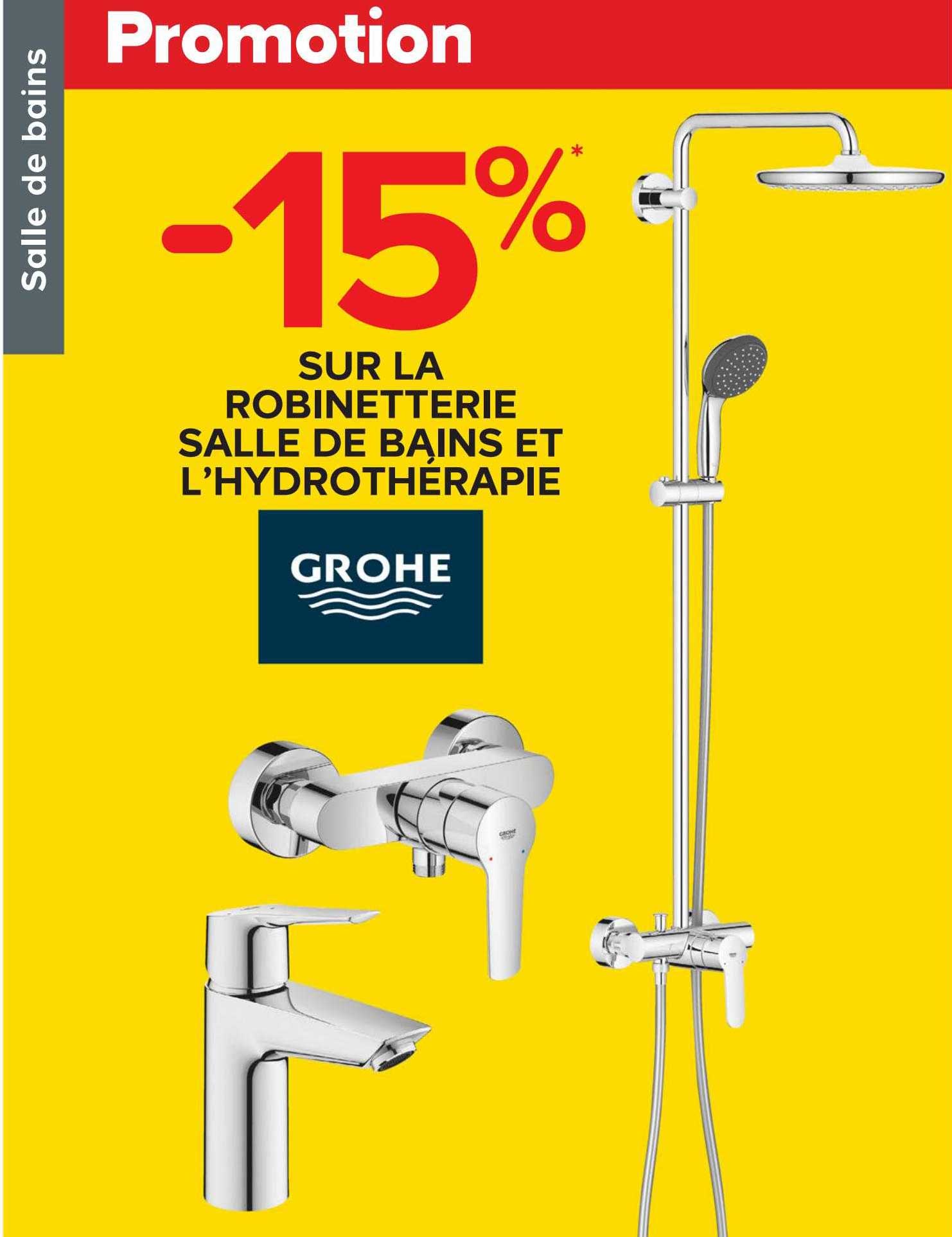 robinetterie salle de bains et l'hydrothérapie grohe