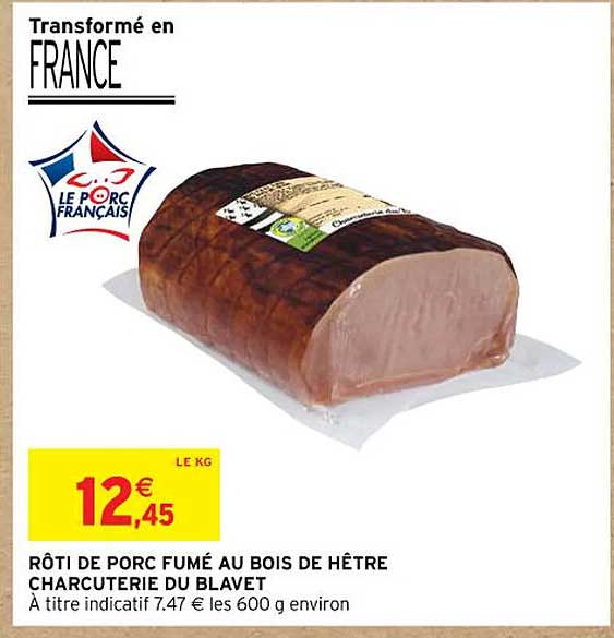 Rôti De Porc Fumé Au Bois De Hêtre Charcuterie Du Blavet