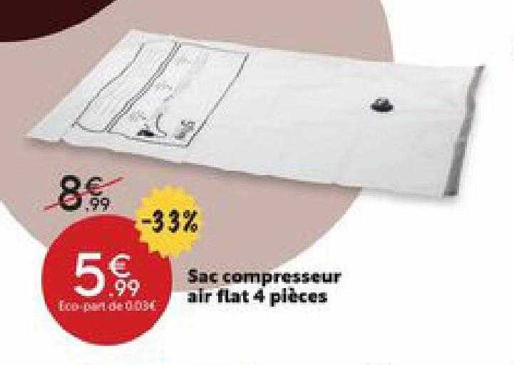 Sac Compresseur Air Flat 4 Pièces