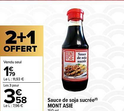 Sauce De Soja Sucrée Mont Asie