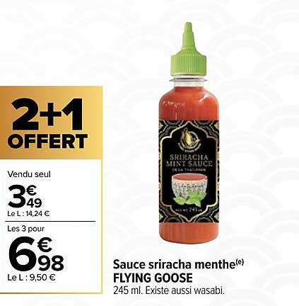 sauce sriracha menthe flying goose