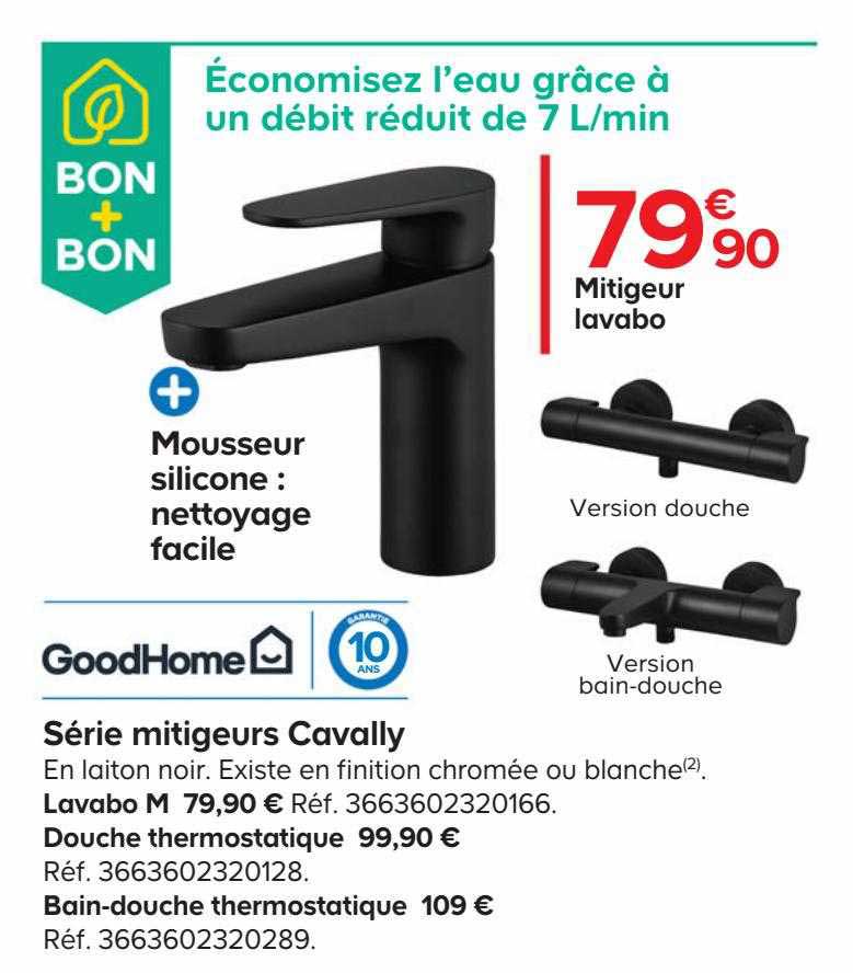 série mitigeurs cavally goodHome