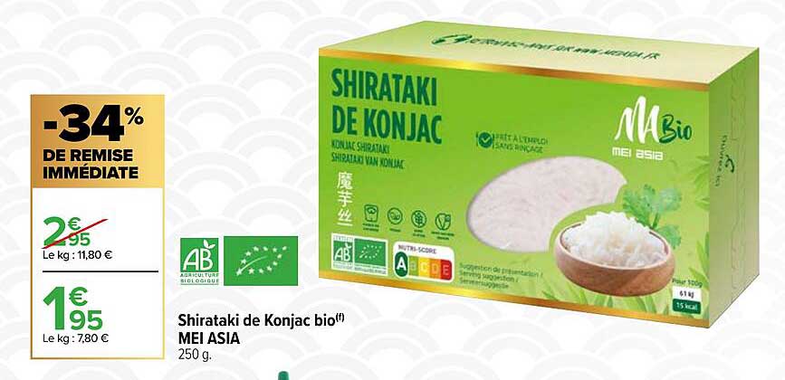 shirataki de konjac bio mei asia