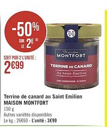 terrine de canard au saint émilion maison montfort