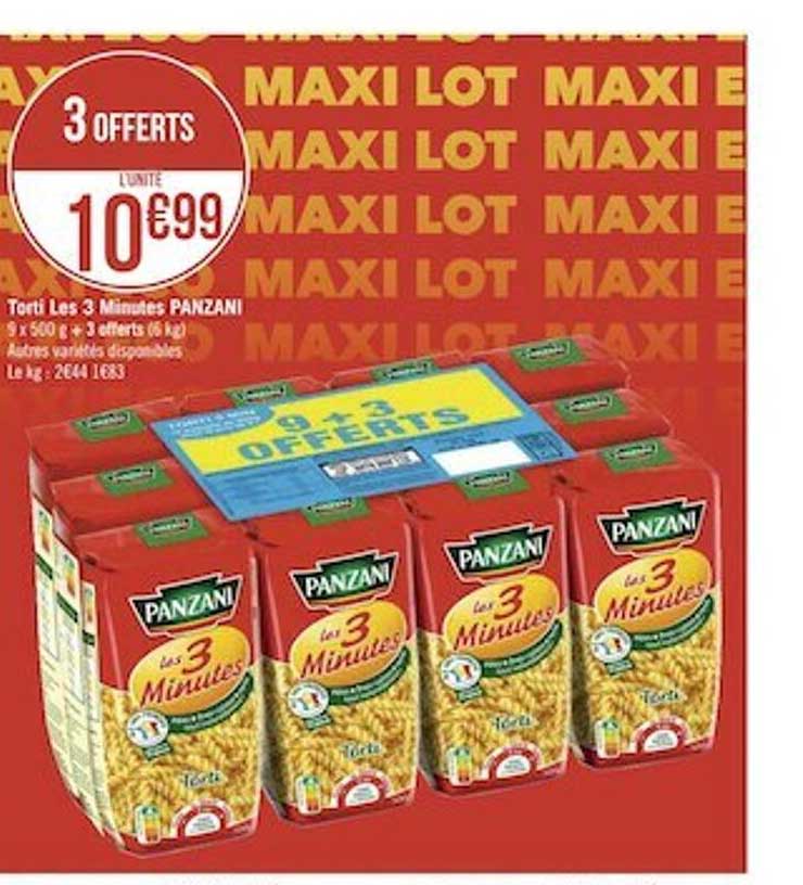 torti les 3 minutes panzani