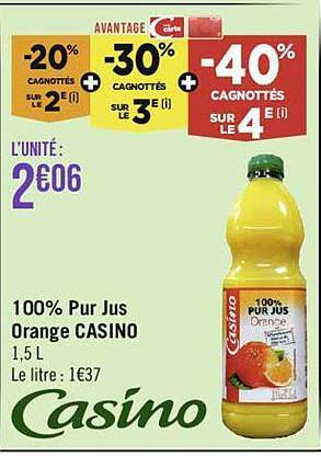 100% Pur Jus Orange Casino