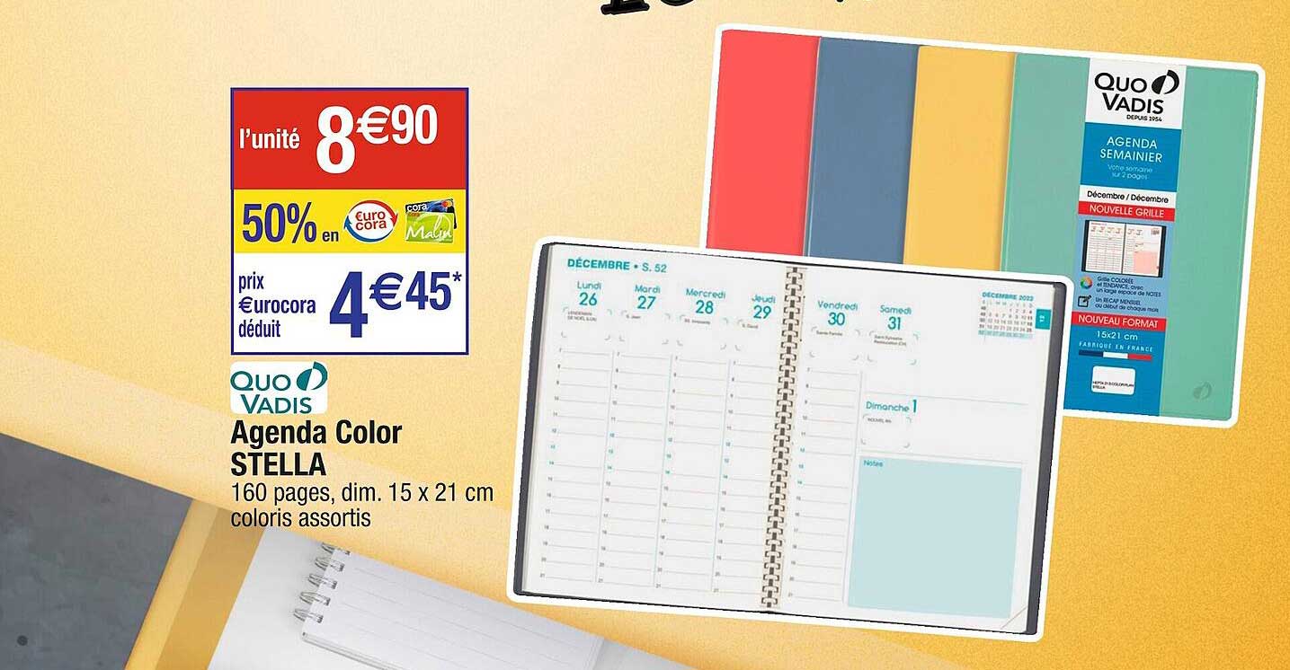 agenda color stella quo vadis