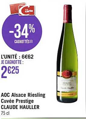 aoc alsace riesling cuvée prestige claude hauller