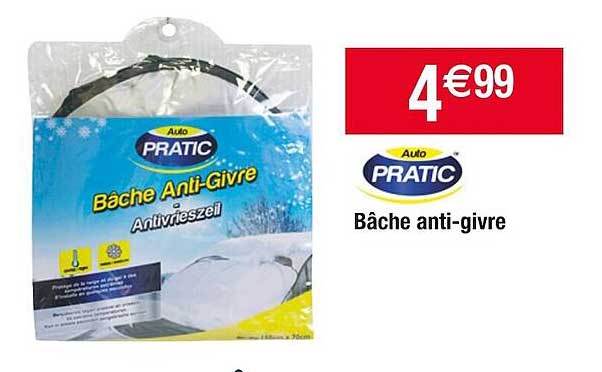 bâche anti-givre auto pratic