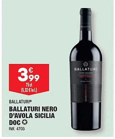 ballaturi nero d'avola silicia doc ballaturi