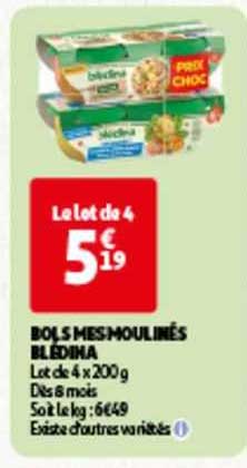 bols mes moulinés blédina