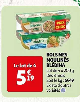 bols mes moulinés blédina