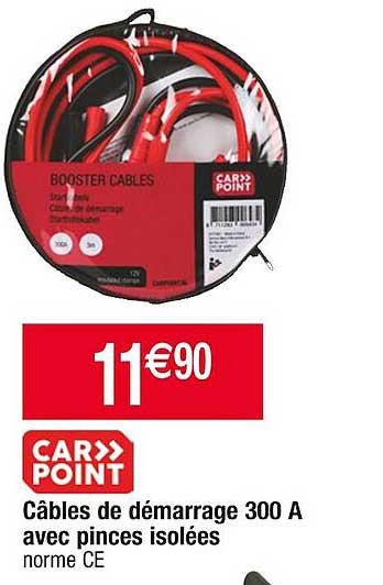 Câbles De Démarrage 300 A Avec Pinces Isolées