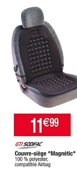 couvre-siège "magnétic" gti sodifac