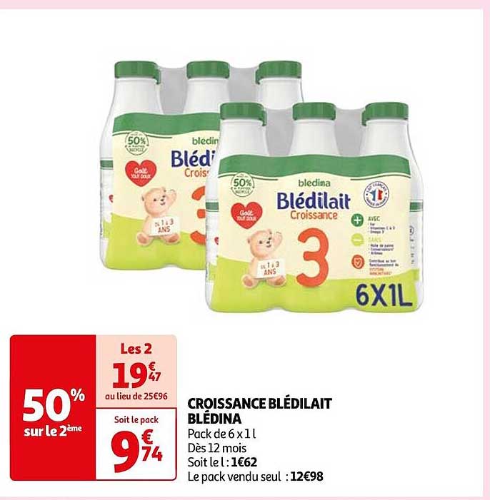 Croissance Blédilait Blédina