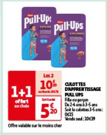 culottes d'apprentissage pull ups