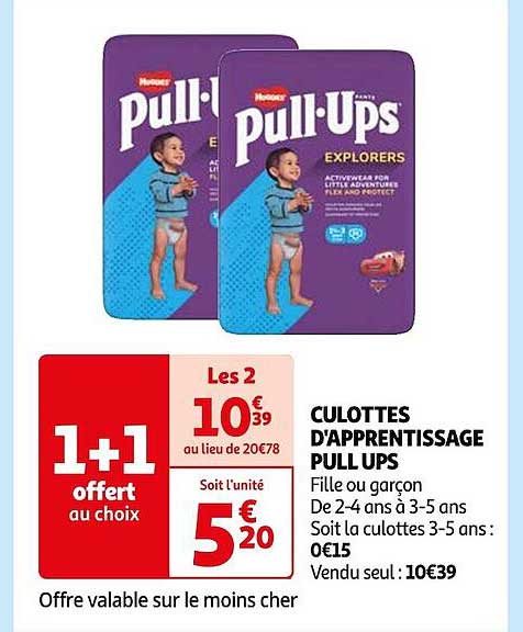 culottes d'apprentissage pull ups