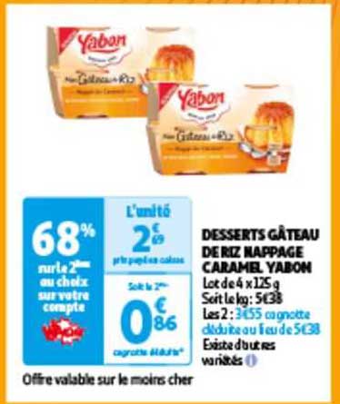 desserts gâteau de riz nappage caramel yabon