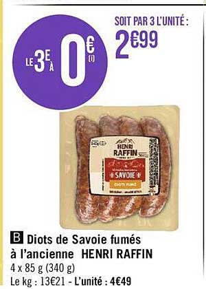 diots de savoie fumés à l'ancienne henri raffin