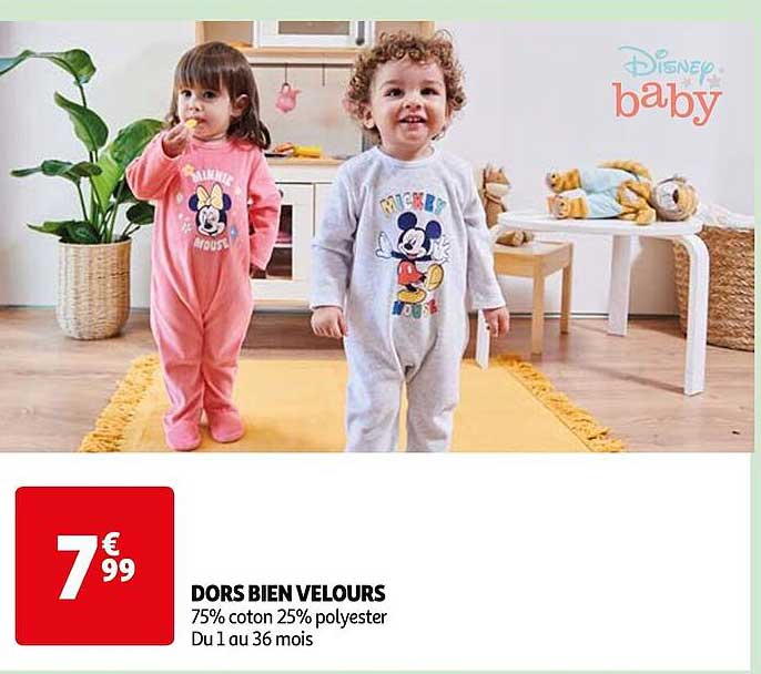 dors bien velours disney baby