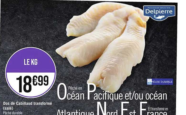 Dos De Cabillaud Transformé (salé)