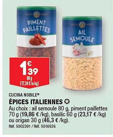 épices italiennes cucina nobile