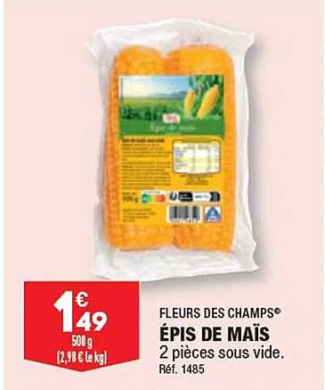 épis de maïs fleurs des champs