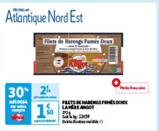 filets de harengs fumés doux la mère angot