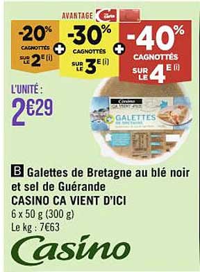 galettes de bretagne au blé noir et sel de guérande casino ça vient d'ici