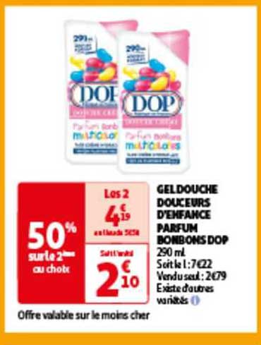 gel douche douceurs d'enfance parfum bonbons dop