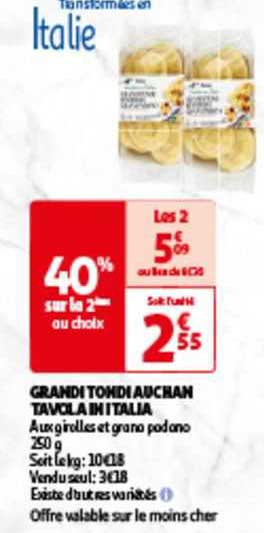 grandi tondi auchan tavola in italia