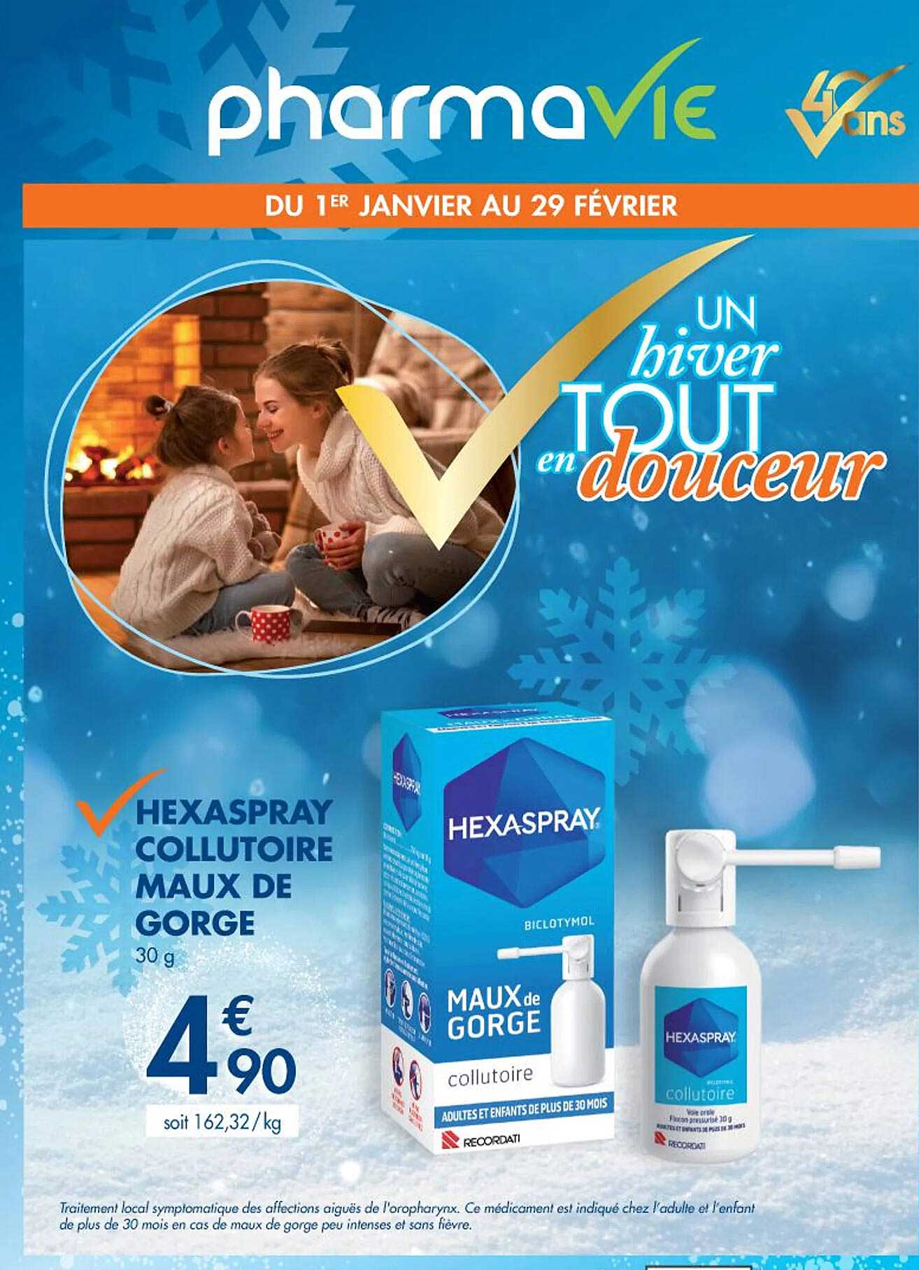 hexaspray collutoire maux de gorge