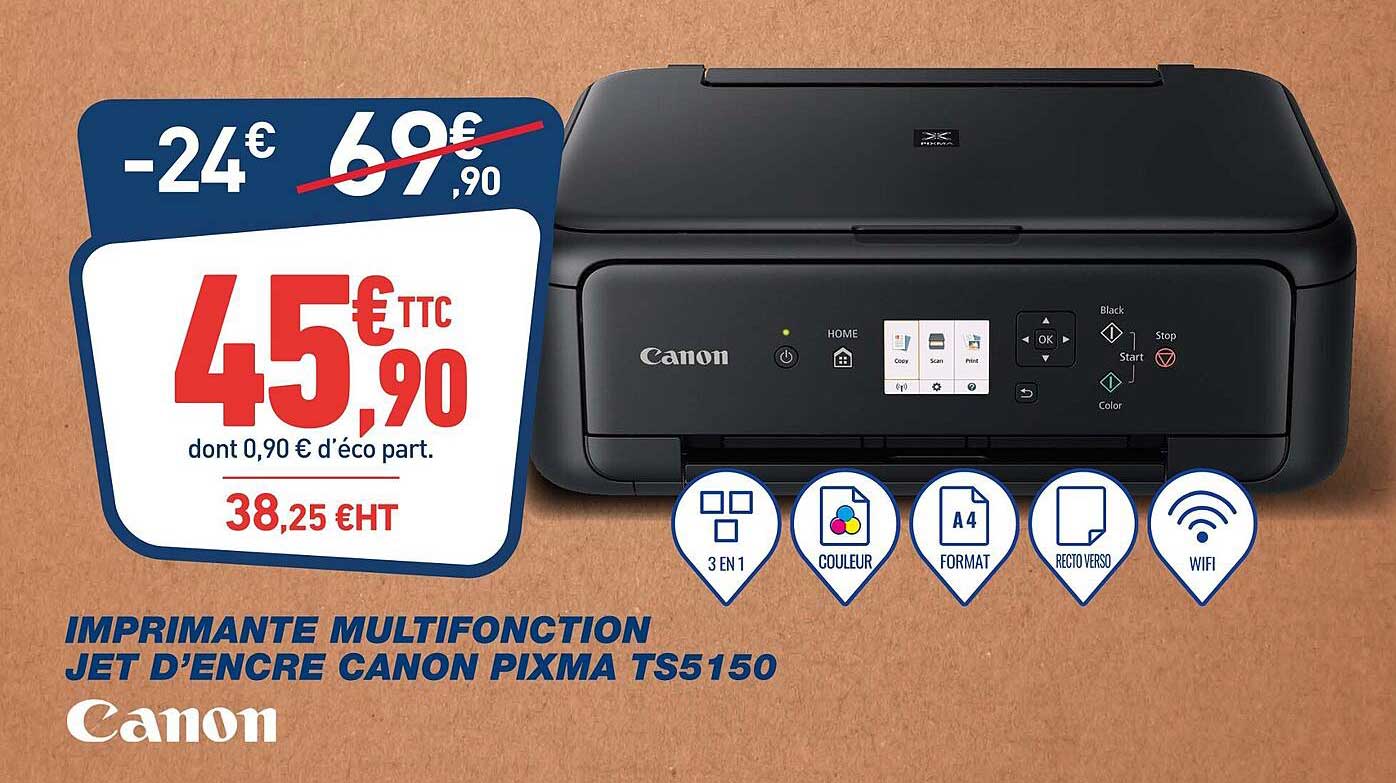 imprimante multifonction jet d'encre canon pixma ts5150 canon