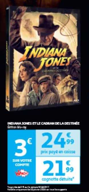indiana jones et le cadran de la destinée blu-ray