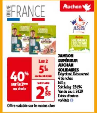 jambon supérieur auchan solidaires