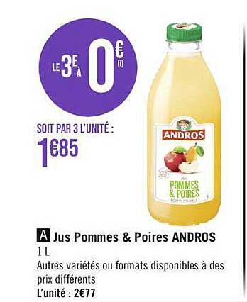 Jus Pommes & Poires Andros