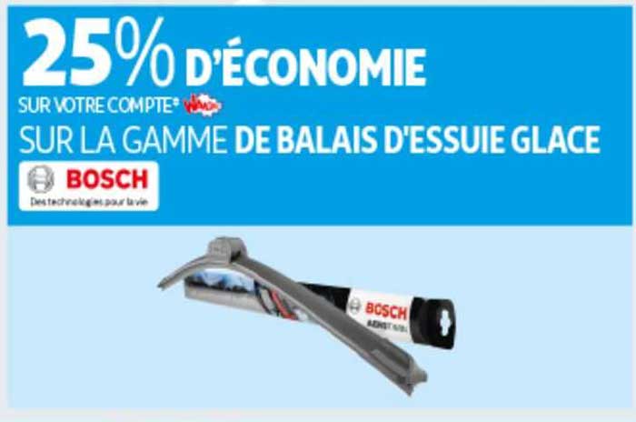 la gamme de balais d'essuie glace bosch
