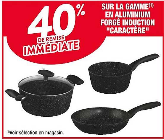la gamme en aluminium forgé induction "caractère"