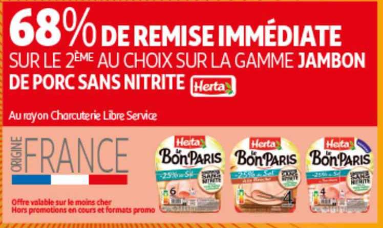 La Gamme Jambon De Porc Sans Nitrite Herta