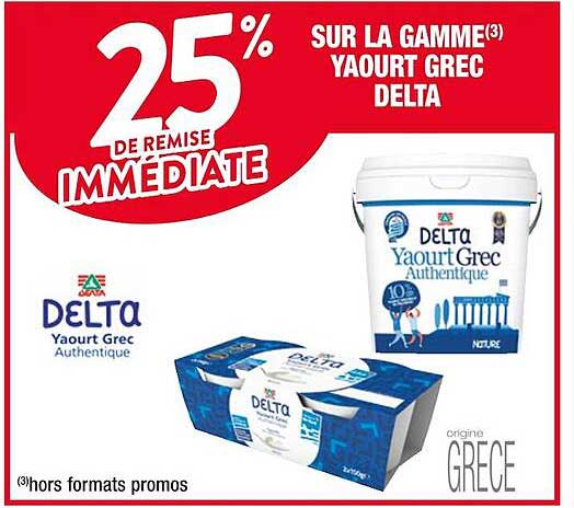 la gamme yaourt grec delta